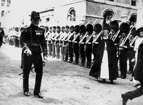 Winston Churchill, Lord de l'Amirauté (Ministre de la Marine) britannique, Londres 1913.