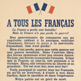 Guerre 1939-1945. "A tous les Français. La France a perdu une bataille !...".<br />
Affiche, 1940. Musée du Général Leclerc de Hauteclocque et de la Libération de Paris, musée Jean Moulin. © crédits photos Mémorial Leclerc - Musée Jean Moulin / Roger-Viollet