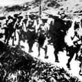 L'Armée Rouge chinoise pendant la Longue Marche. Octobre 1934-1935. © crédits photos Roger-Viollet