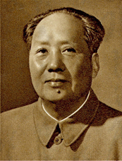 Portrait de Mao Zedong.