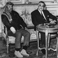  Gamal Abdel Nasser et Yasser Arafat (1929-2004), président de l'Organisation de libération de la Palestine. Le Caire (Egypte), 1969. © crédits photos TopFoto / Roger-Viollet